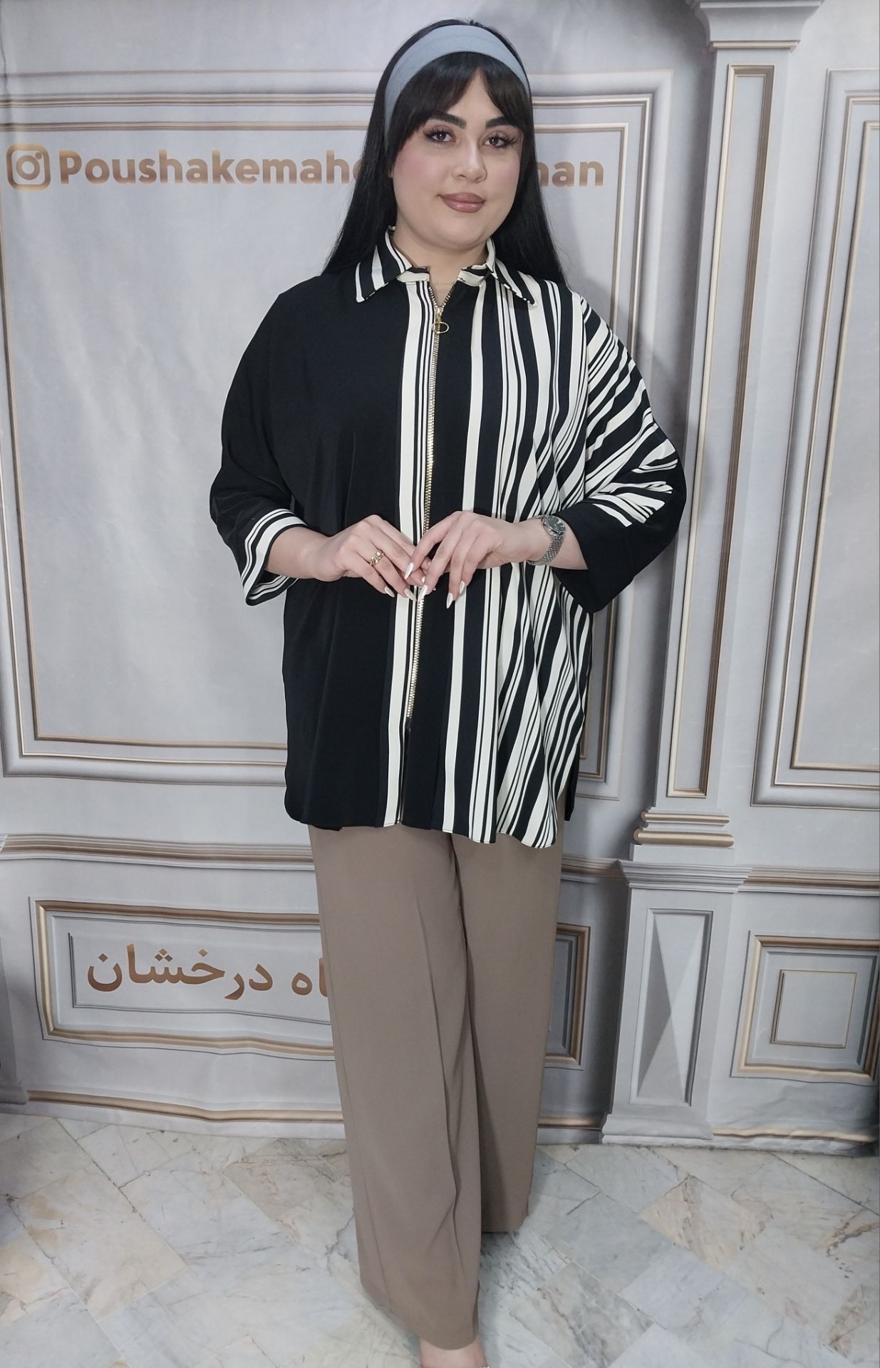 شومیز دو رنگ - Image 2